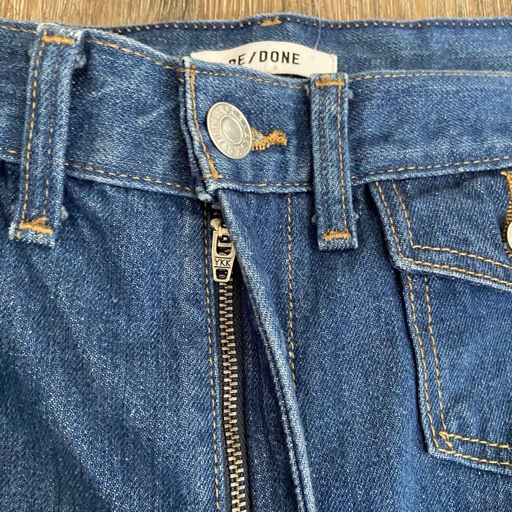 Re/Done Originals Women's 70s Pocket Flare Wide Leg Jeans Size 30x29 - Picture 5 of 10